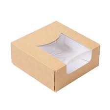 Boite recyclable kraft avec fenetre