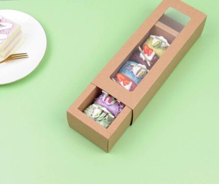 Boîte recyclable kraft avec fenêtre