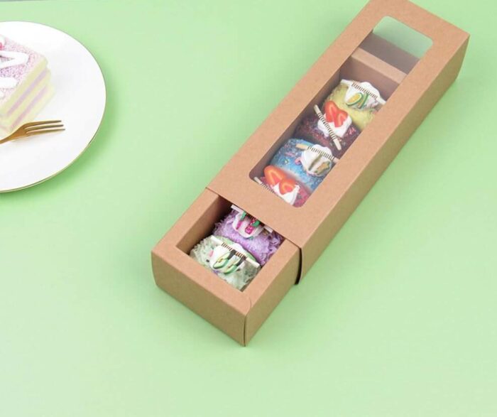 Boîte recyclable kraft avec fenêtre
